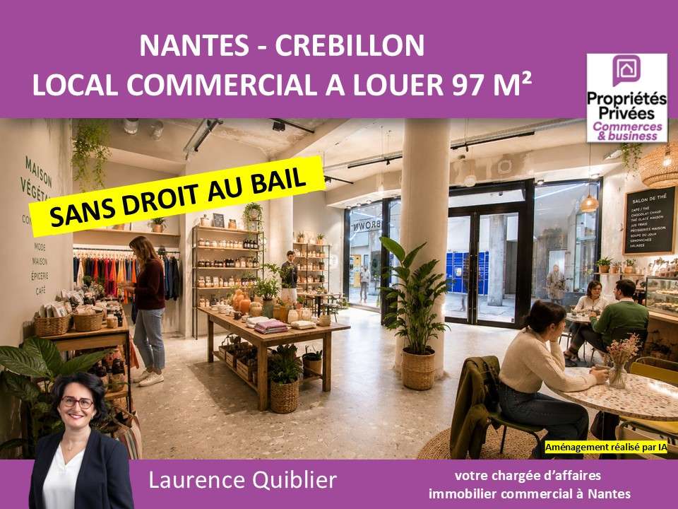 Location local commercial 97m² empl N°1 Nantes
