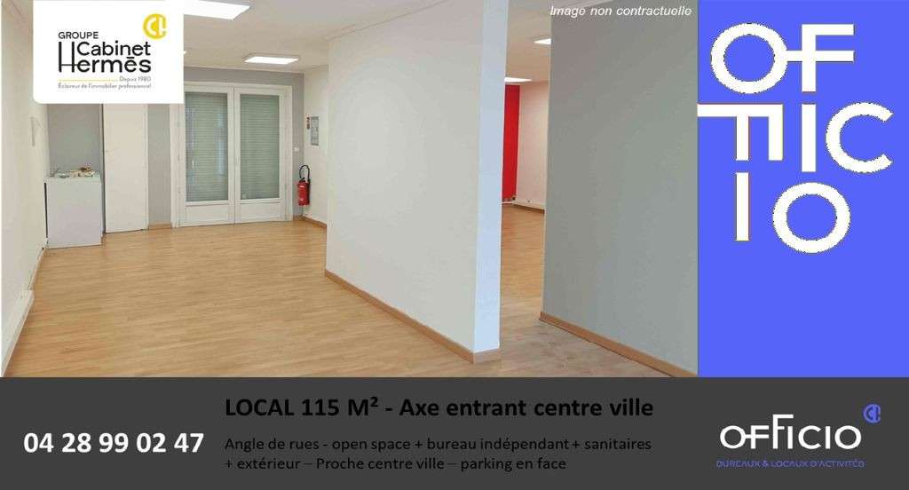 Vente locaux 115m² axe pénétrant centre Montélimar