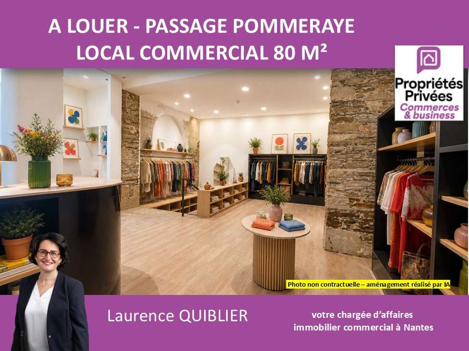 Loue local commercial 80m² centre Nantes Crébillon