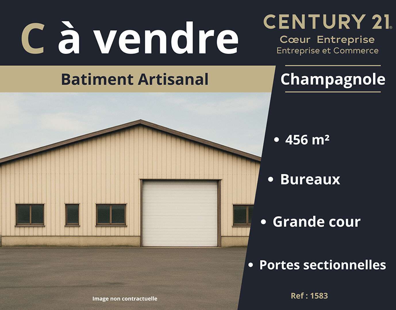 Vente local d'activité 456m² à Champagnole 