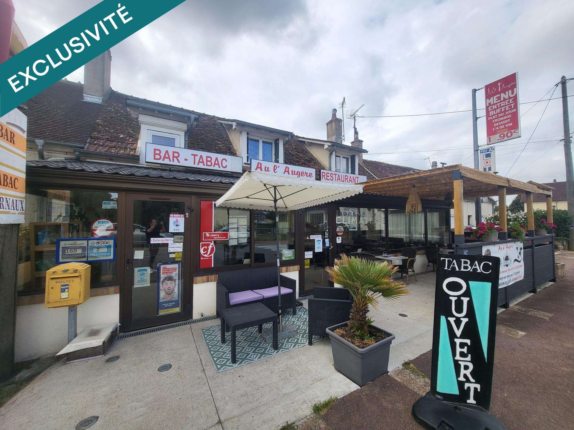 Vente bar tabac FDJ restaurant à Charenton-du-Cher