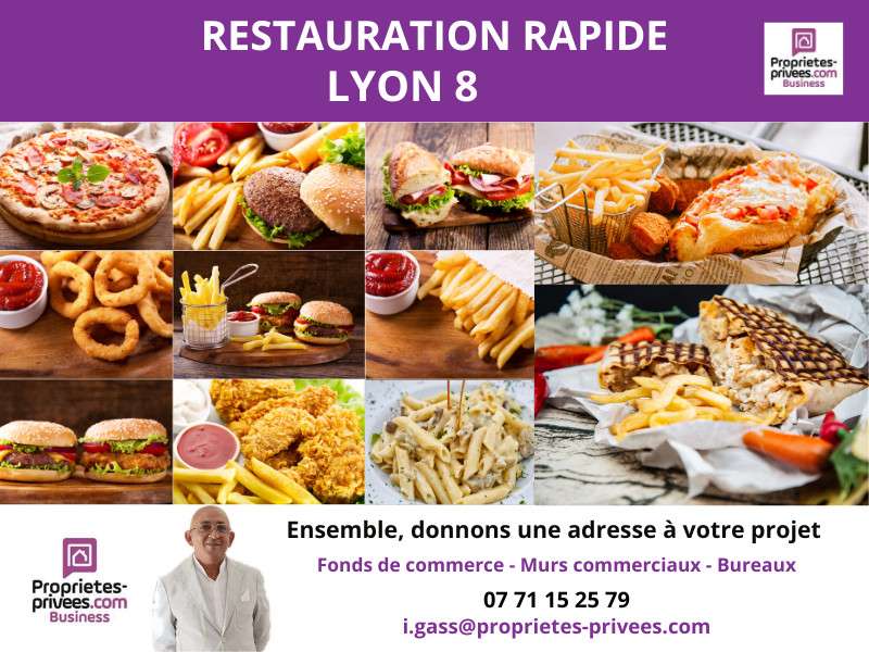 Vente fonds snacking de 50m² à Lyon 69008 bel empl
