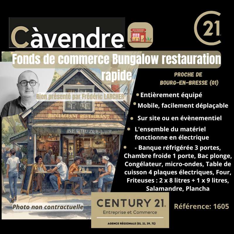AV bungalow restauration rapide à Bourg en Bresse