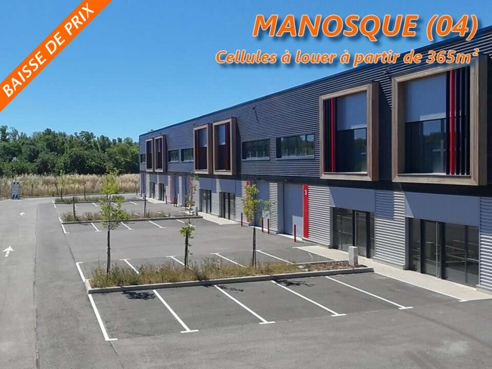Locaux neufs 365m² à louer à Manosque A51 / D907