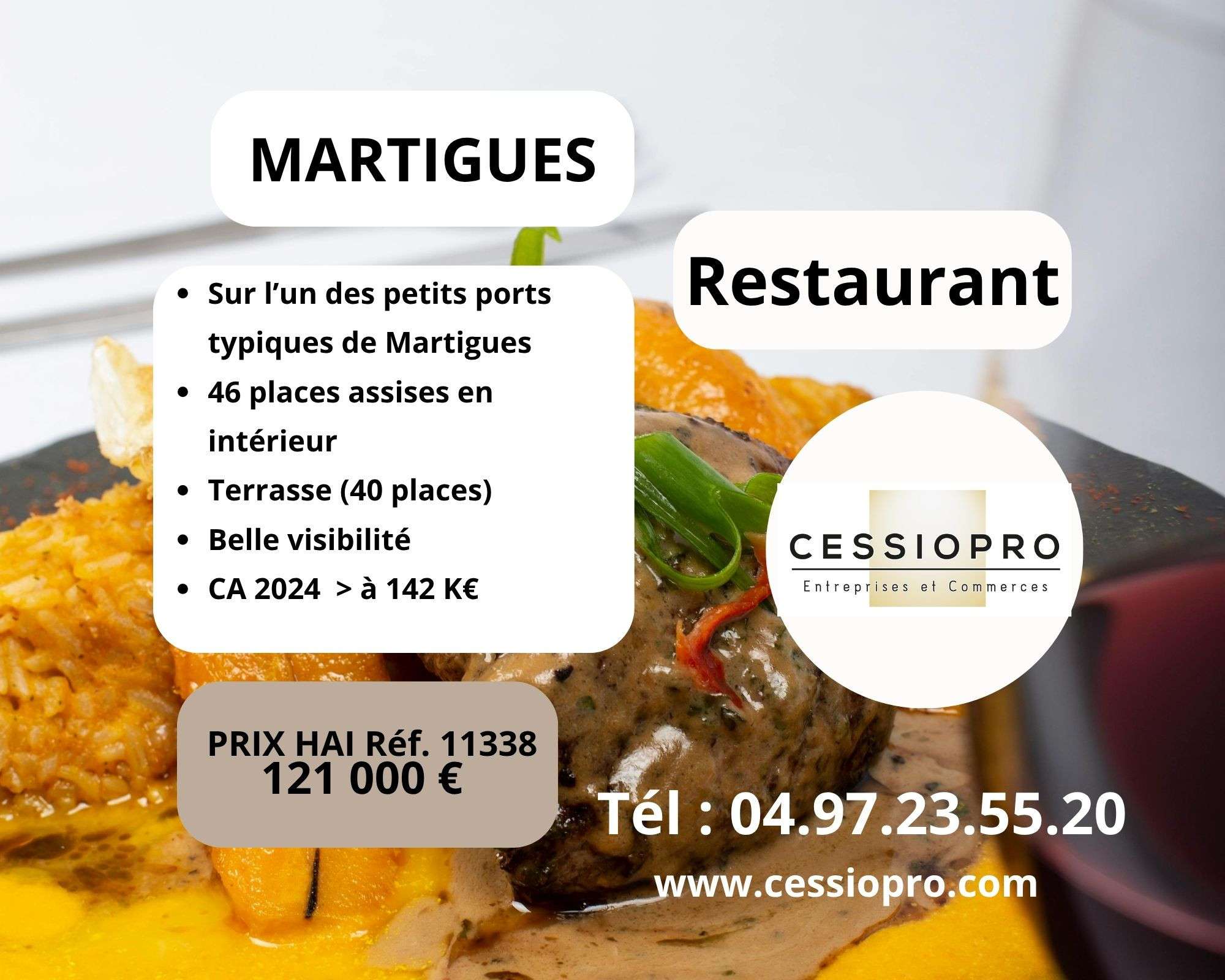 AV charmant restaurant sur les quais de Martigues