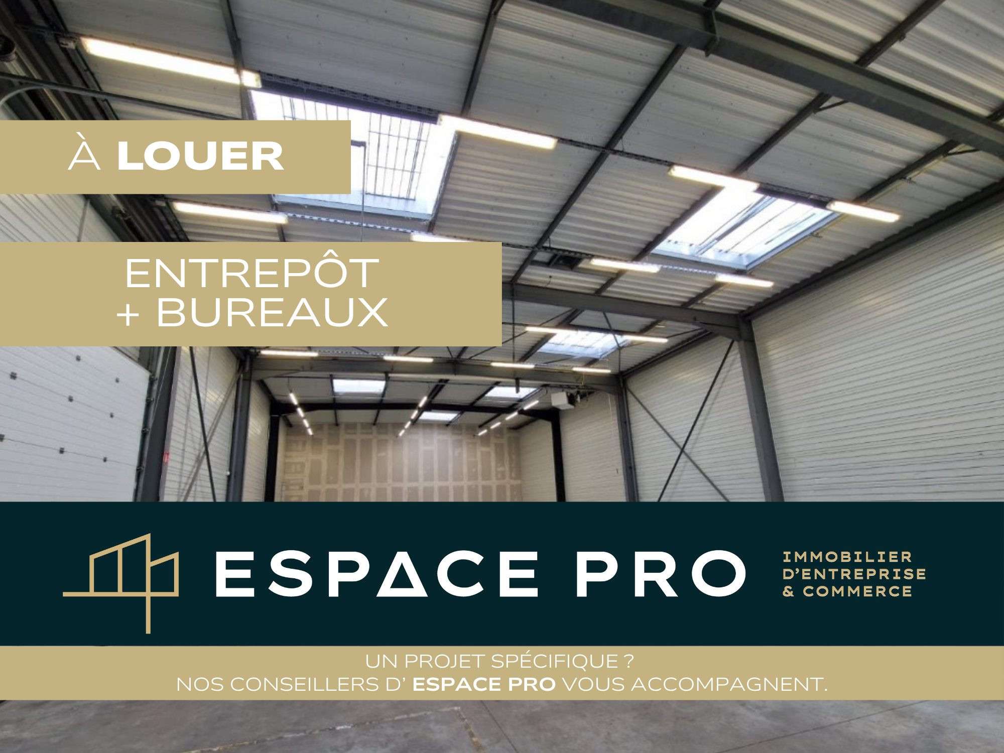 A louer local d'activité de 653m² dynamique à Caen