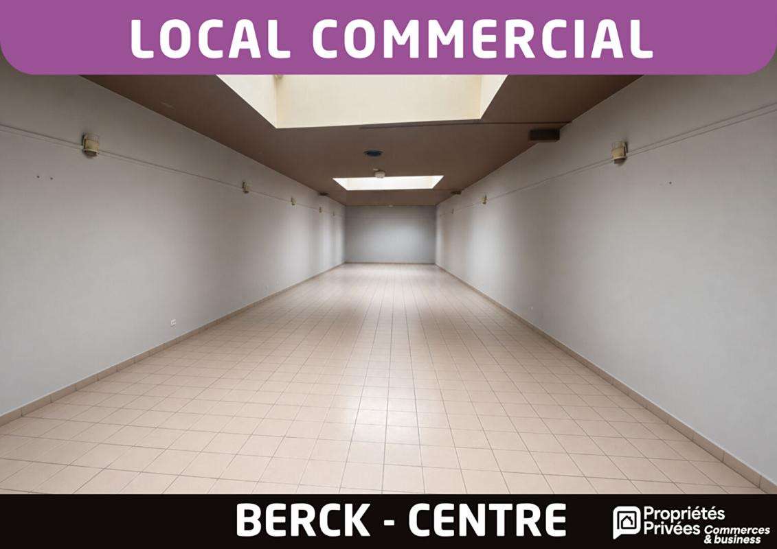 A louer local 190m² centre ville Berck proche mer