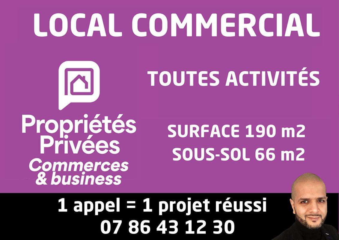 AV local commercial 190m² en centre-ville de Berck
