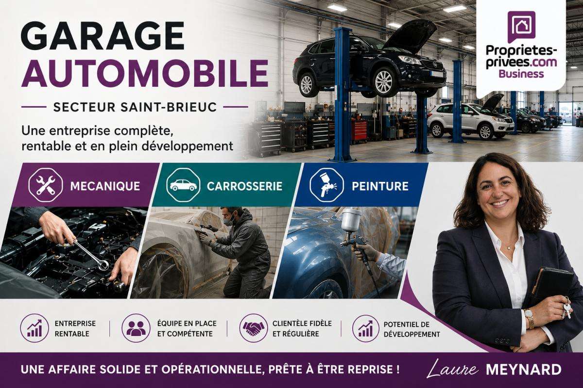 Vente garage automobile secteur Saint Brieuc