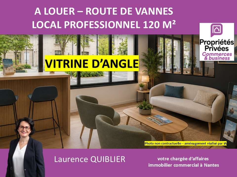 Location local pro de 120m² à Nantes rte de Vannes