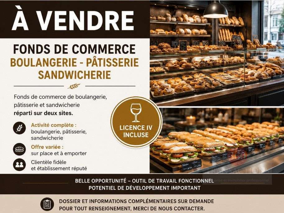 A vendre boulangerie pâtisserie Brive la Gaillarde