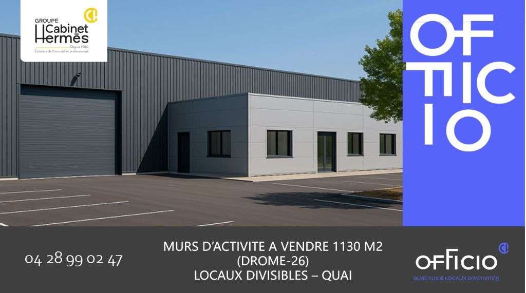 Vente locaux activité Portes-lès-Valence Auréats