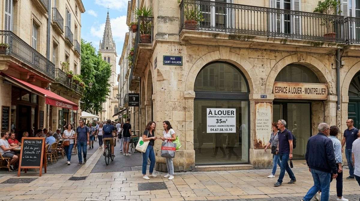 Local 35m² à louer centre historique Montpellier