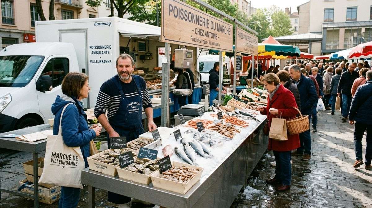 AV FDC poissonnerie sur les marchés Villeurbanne