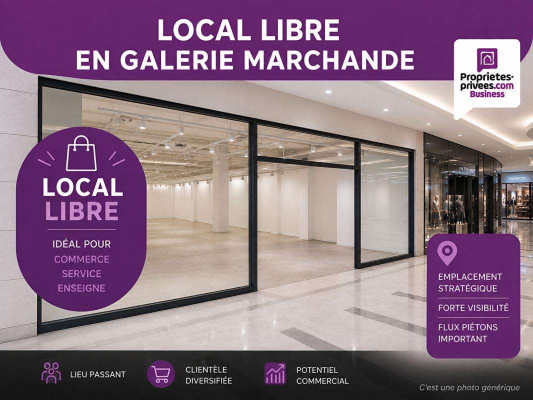 A louer local 174m² en galerie comm. à Hauconcourt