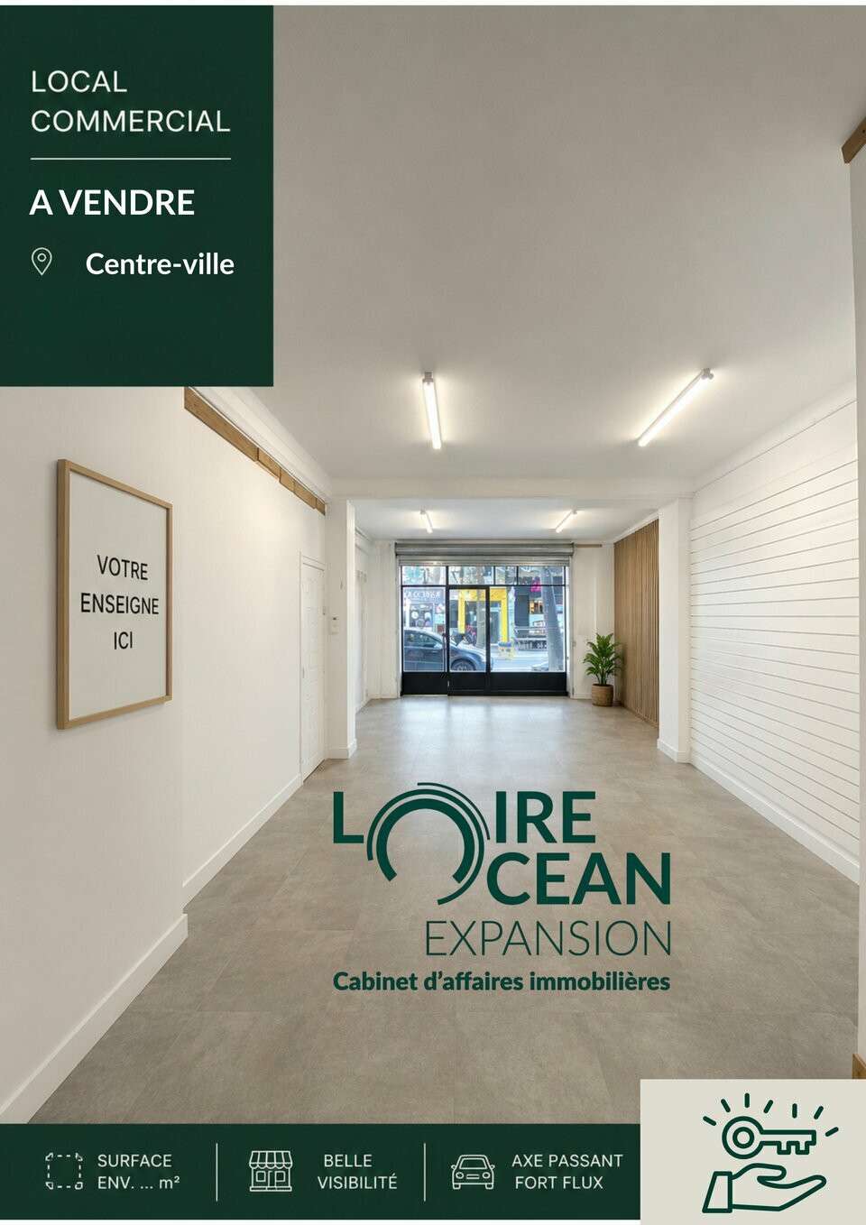 Vente murs libres 150m² en centre-ville de Nantes