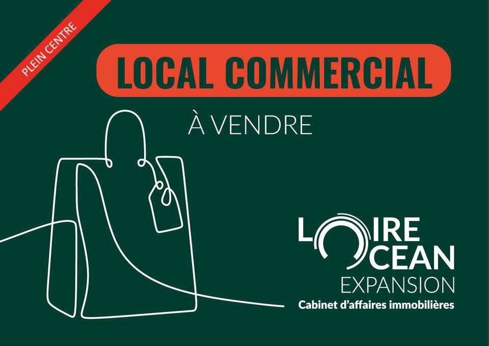 Vente local de 49m² belles vitrines Nantes centre