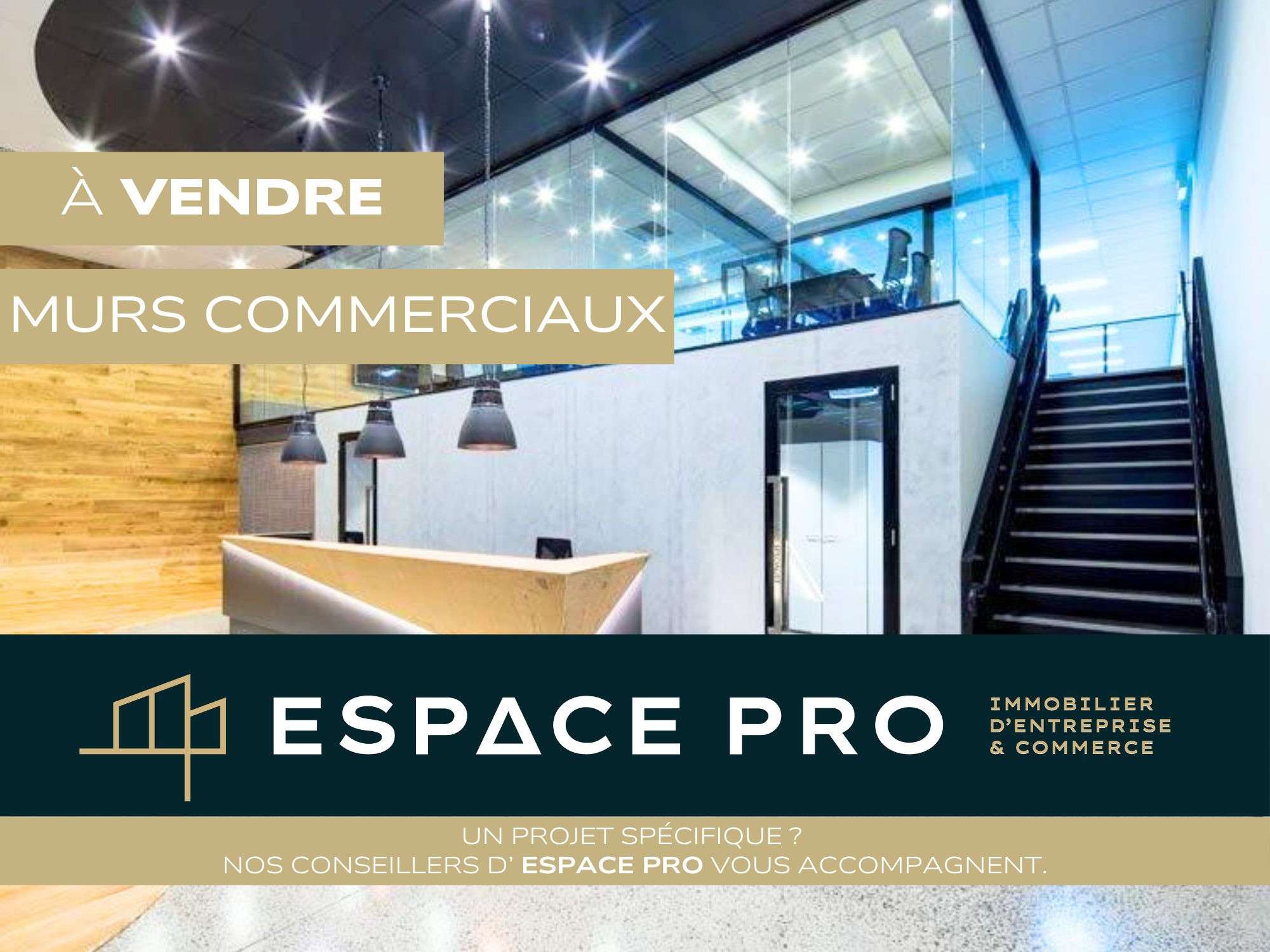 Vente local commercial 400m² proche Caen centre