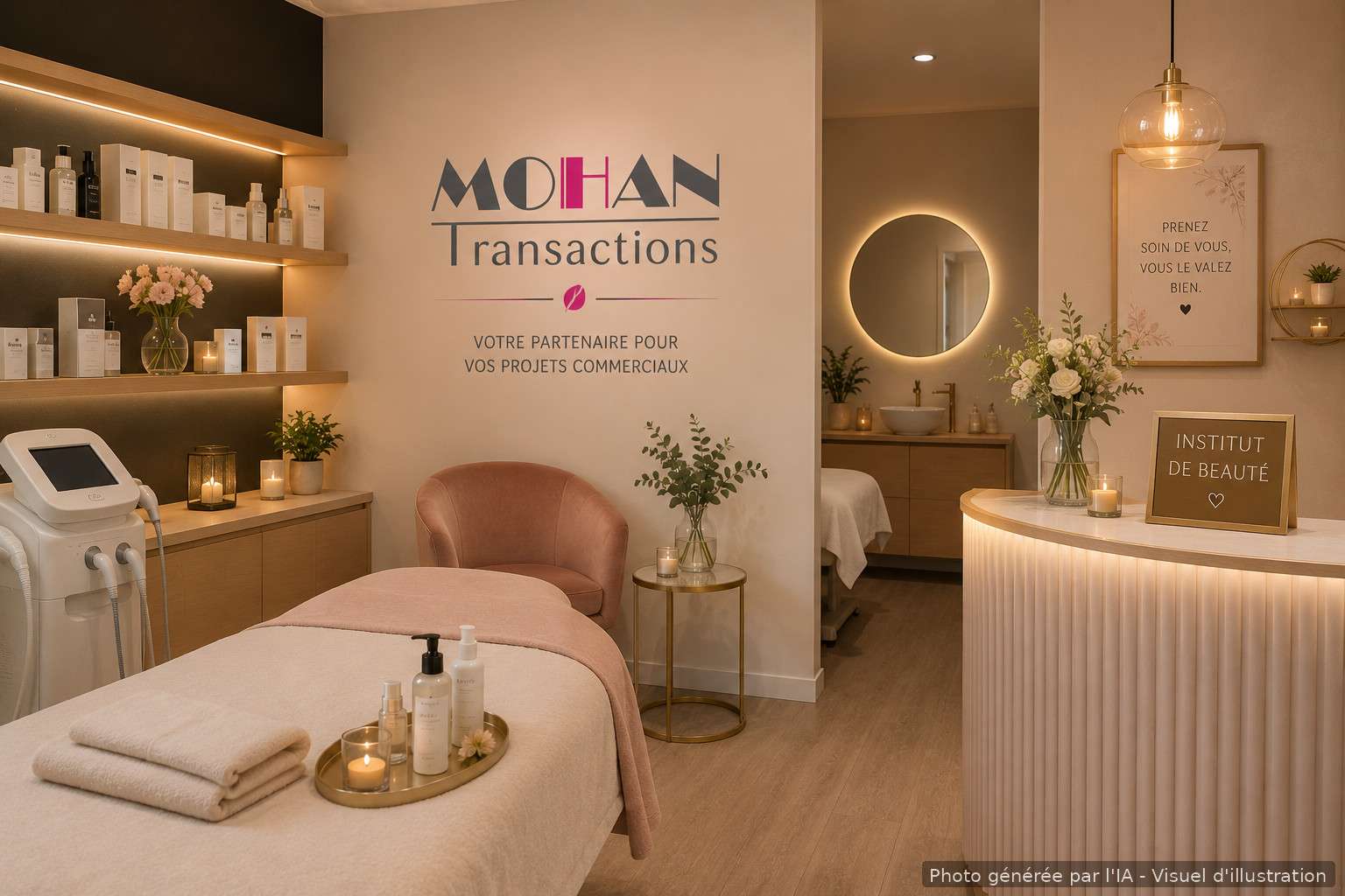 Vente institut de beauté excellente rentabilité
