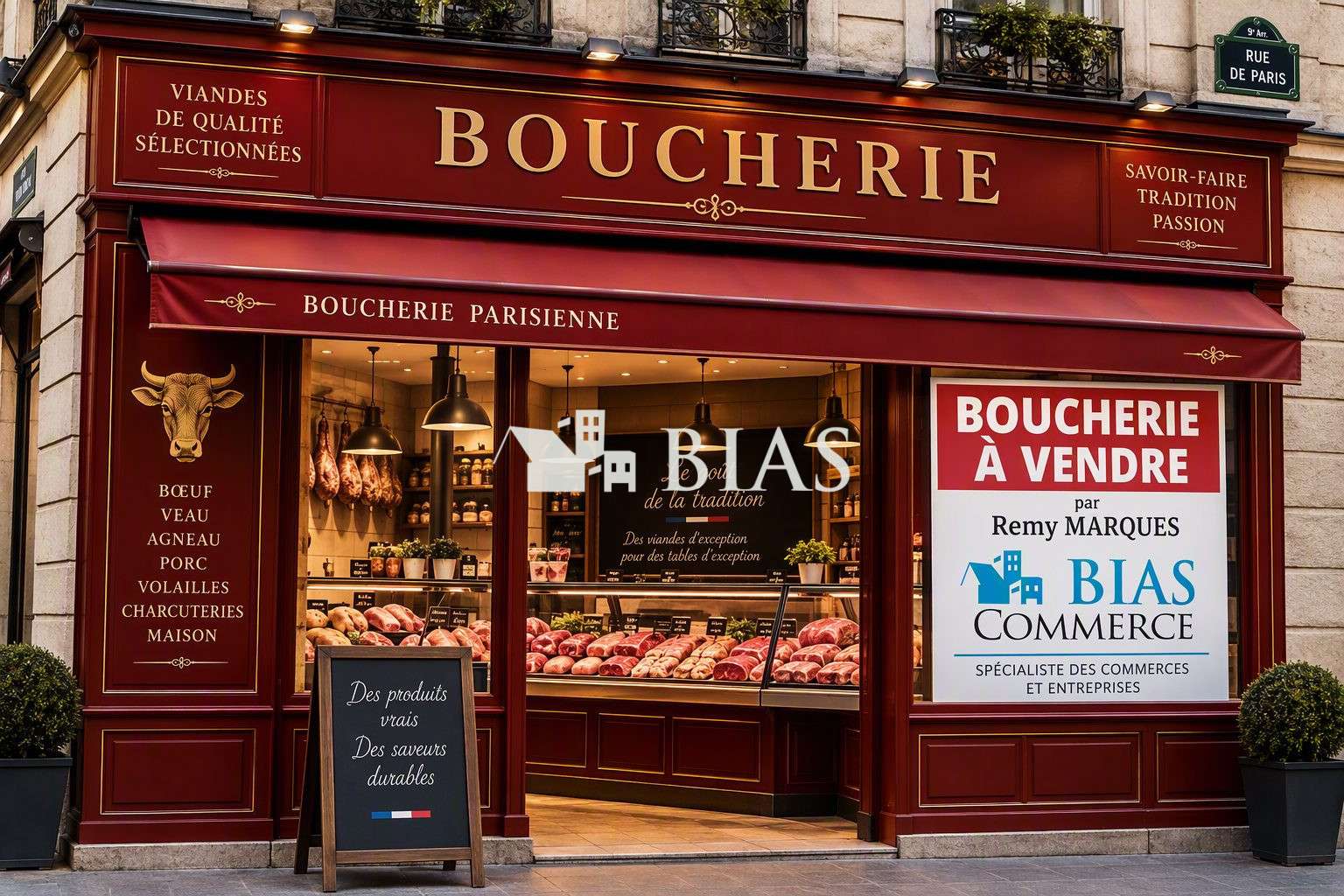 Vente boucherie rôtisserie parfait état à Paris