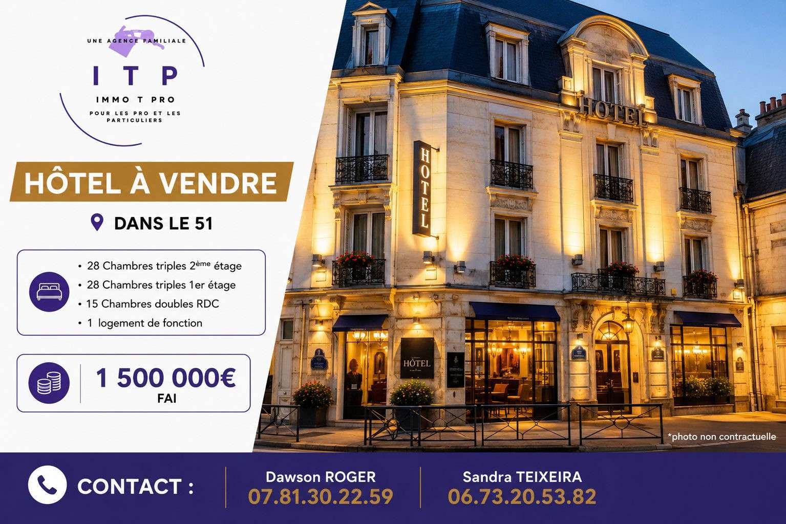 Magnifique hôtel business dans la péripherie Reims