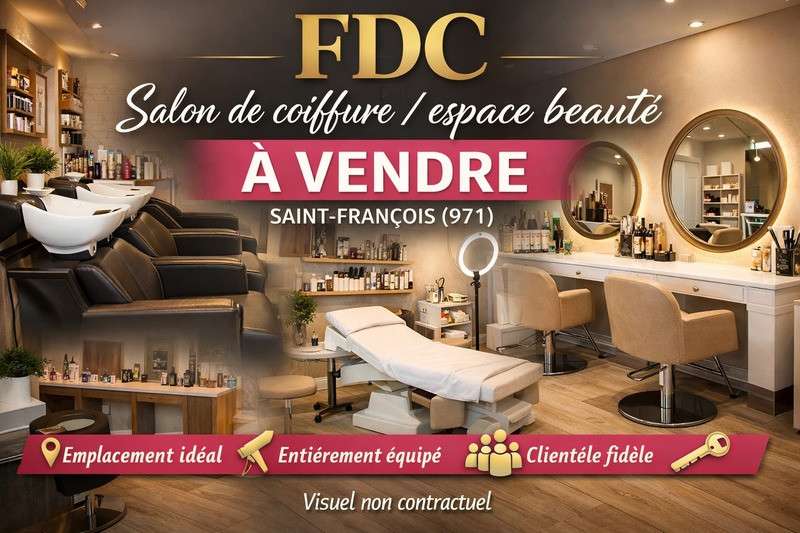 A vendre salon de coiffure beauté à Saint François