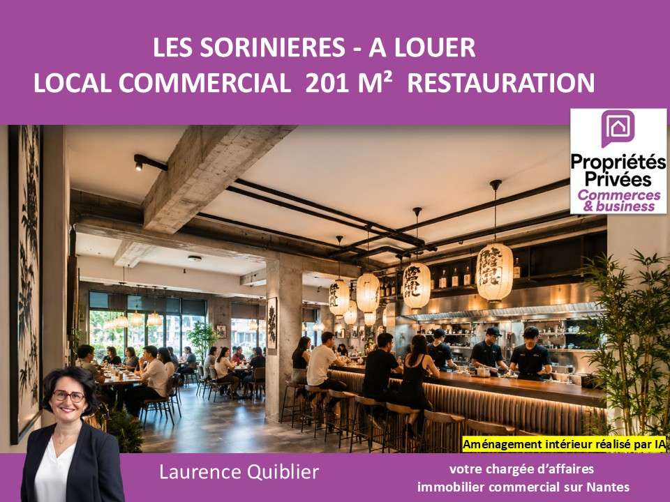 Loue local restauration de 201m² aux Sorinières