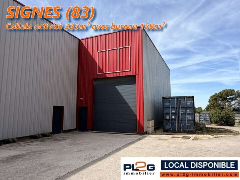 Loue d'activité 475m² en Parc d'Activité à Signes