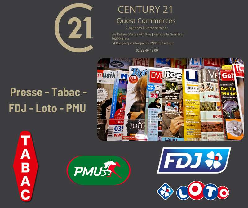 Vente FDC Tabac presse en centre ville Finistère