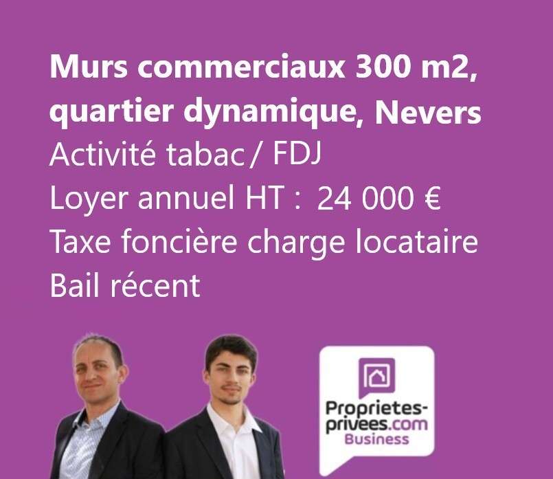 Vente murs tabac presse loués 300m² à Nevers