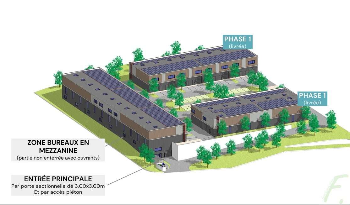 AV bâtiment d'activités neuf de 1 479m² à Chambéry