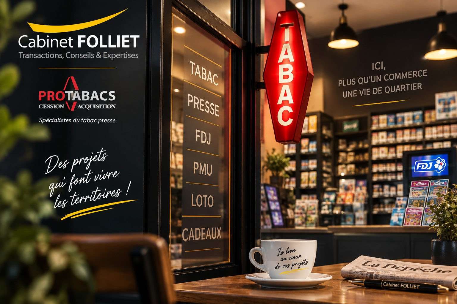 Fonds de commerce bar tabac à vendre à Auch