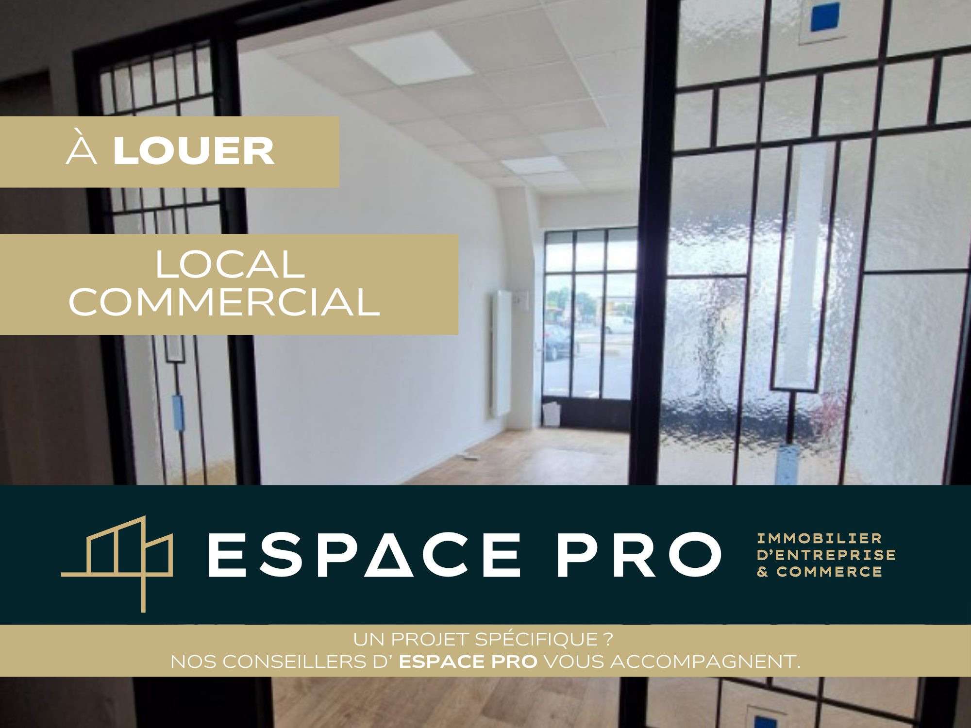 Local commercial 40m² à louer à Troarn axe passant