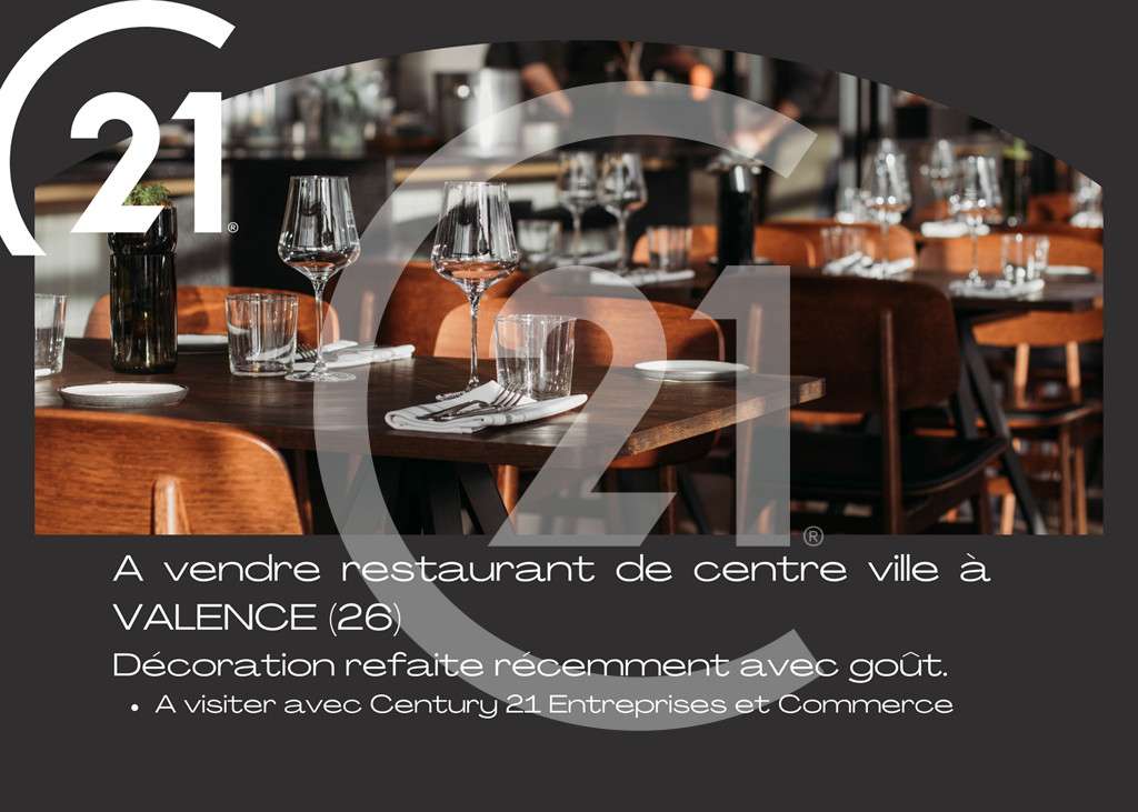 À vendre restaurant au centre de Valence