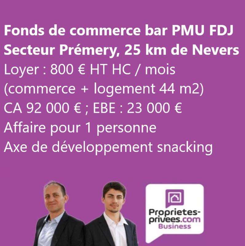 Vente bar PMU FDJ sur route passagère à Nevers