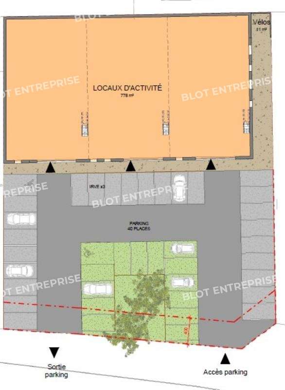 A louer local d'activités 1117m² à Quimper