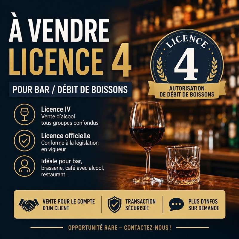À vendre licence IV secteur Rouen