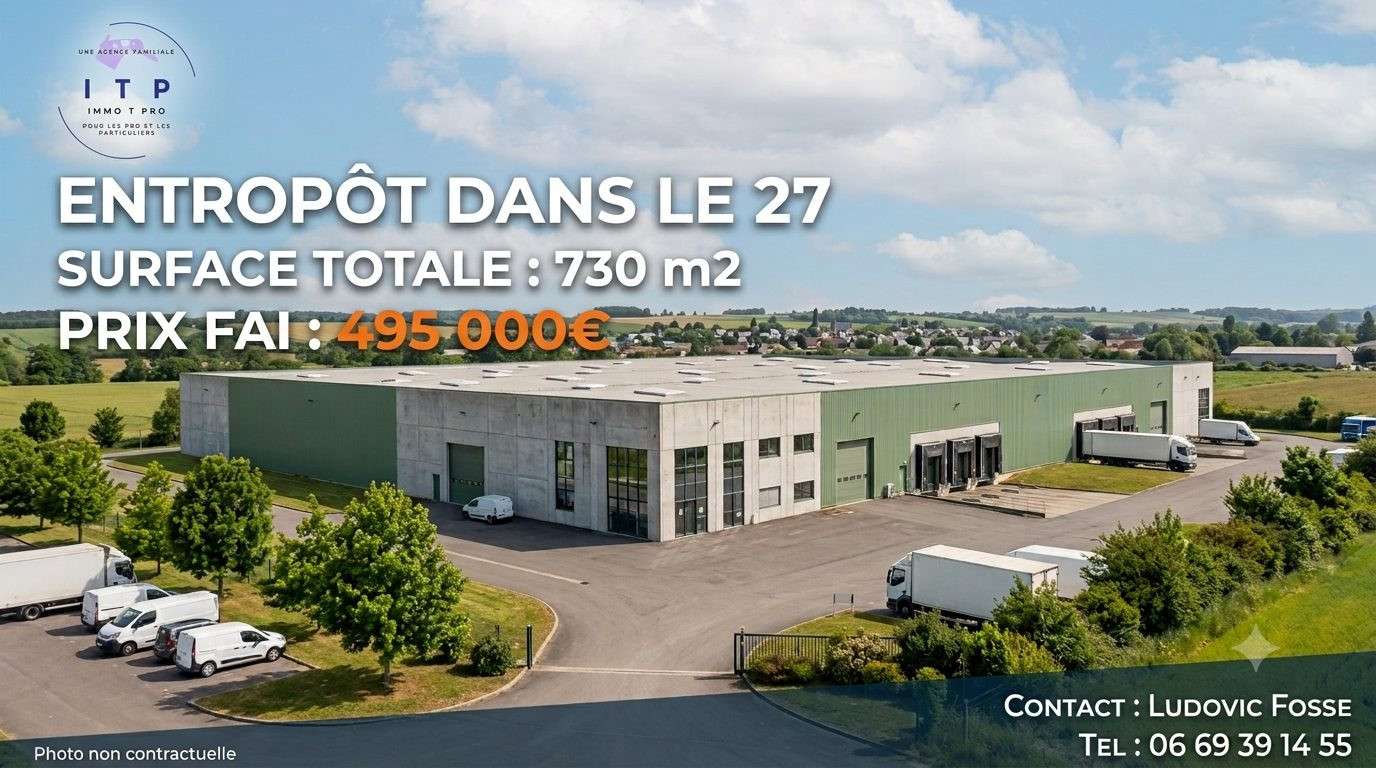 AV entrepôt bureaux 730m² Saint-Pierre-des-Fleurs