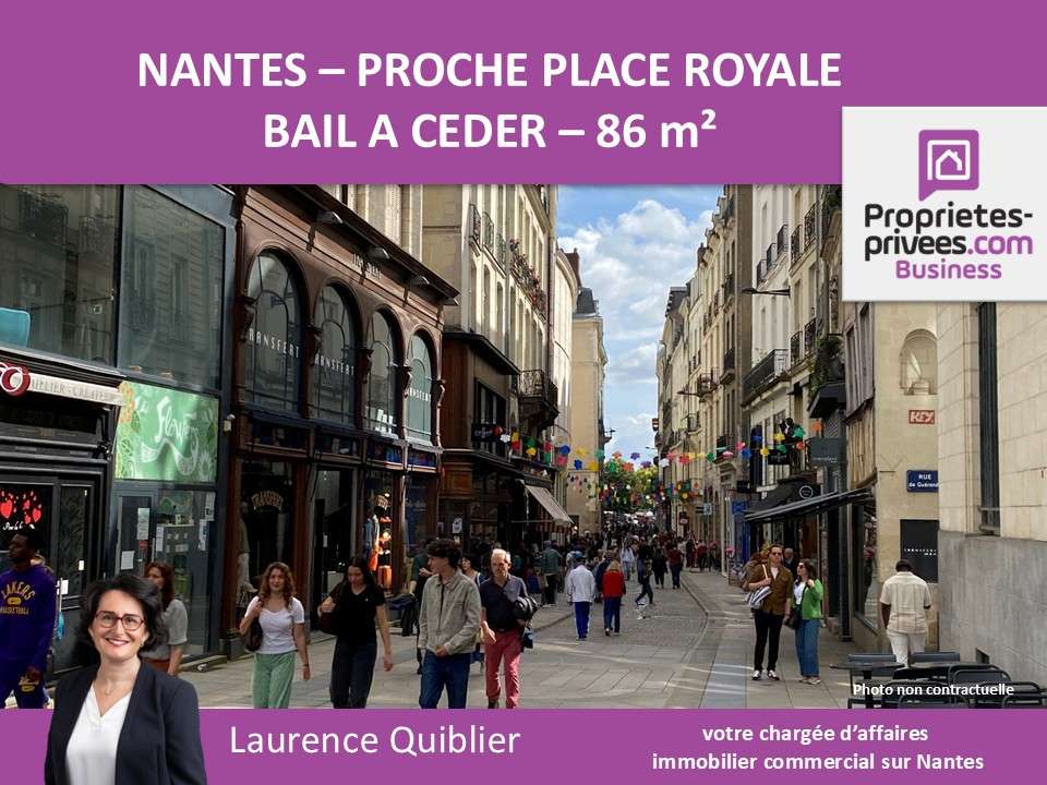 Bail à céder de 86m² proche place Royale à Nantes
