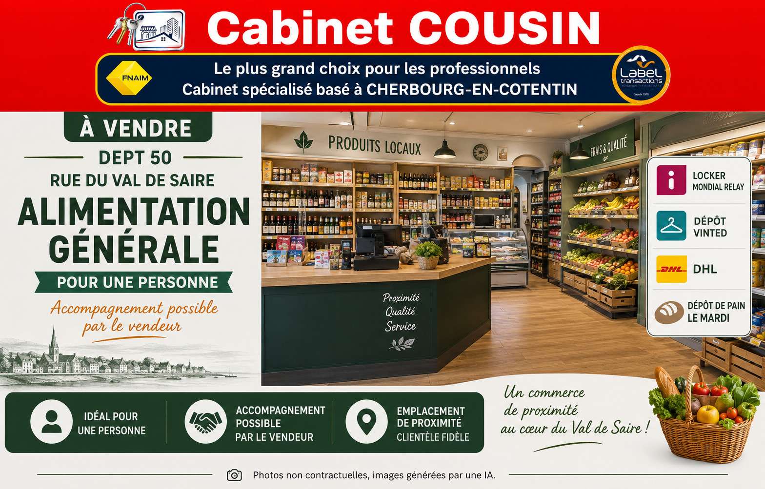 AV FDC alimentation générale Cherbourg-En-Cotentin