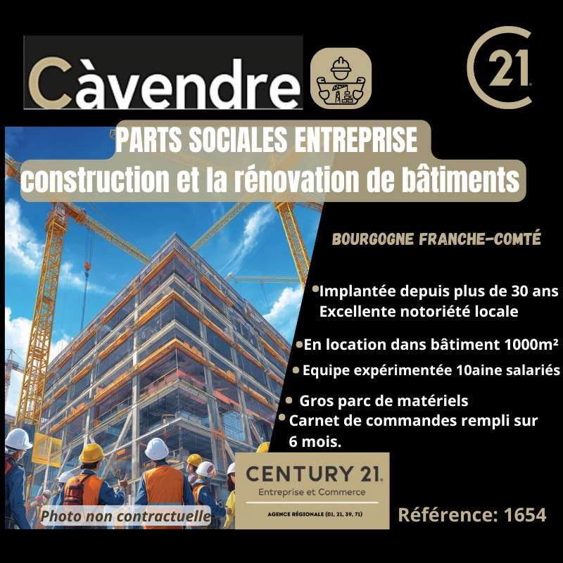 A céder entreprise maçonnerie TP à Bourg en Bresse