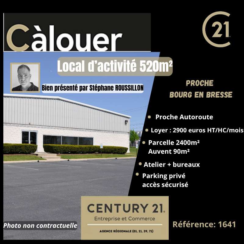 Local d'activité 520m² proche de Bourg en Bresse