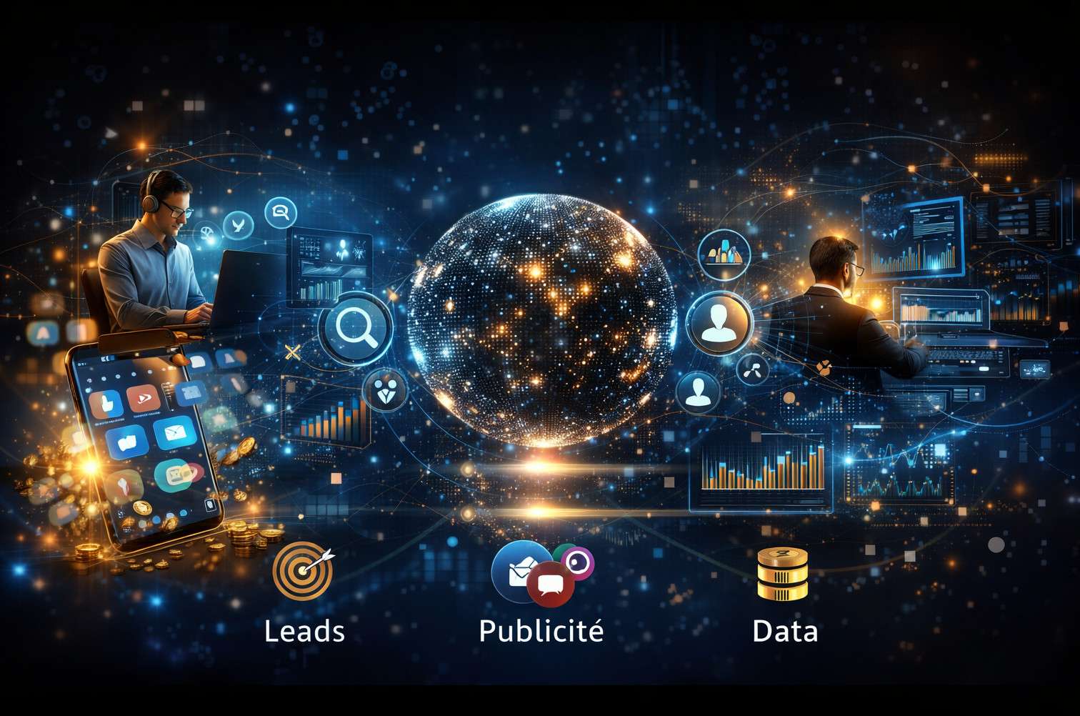 Vente groupe data marketing et acquisition client