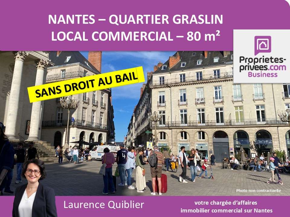 Local commercial à louer 80m² à Nantes centre