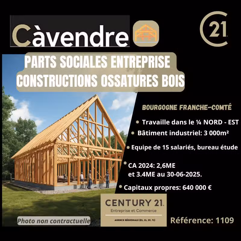 Parts sociales entreprise enveloppes thermiques