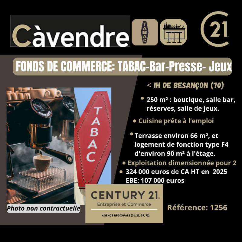 AV bar tabac presse jeux centre ville Haute-Saône