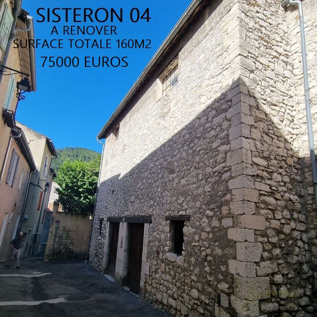 Vente bâtiment en pierre 160m² au cœur de Sisteron