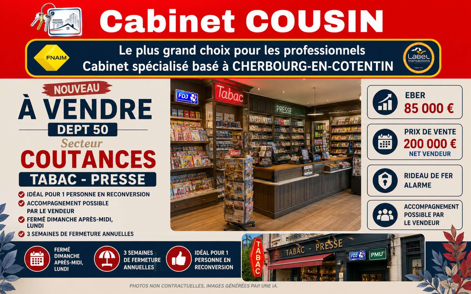 Vente Tabac Presse secteur Coutances