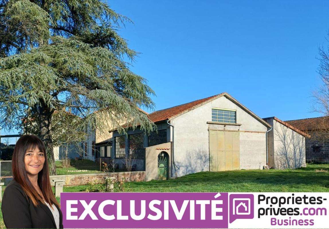Entrepôt 130m² avec terrain 1400m² Commelle-Vernay