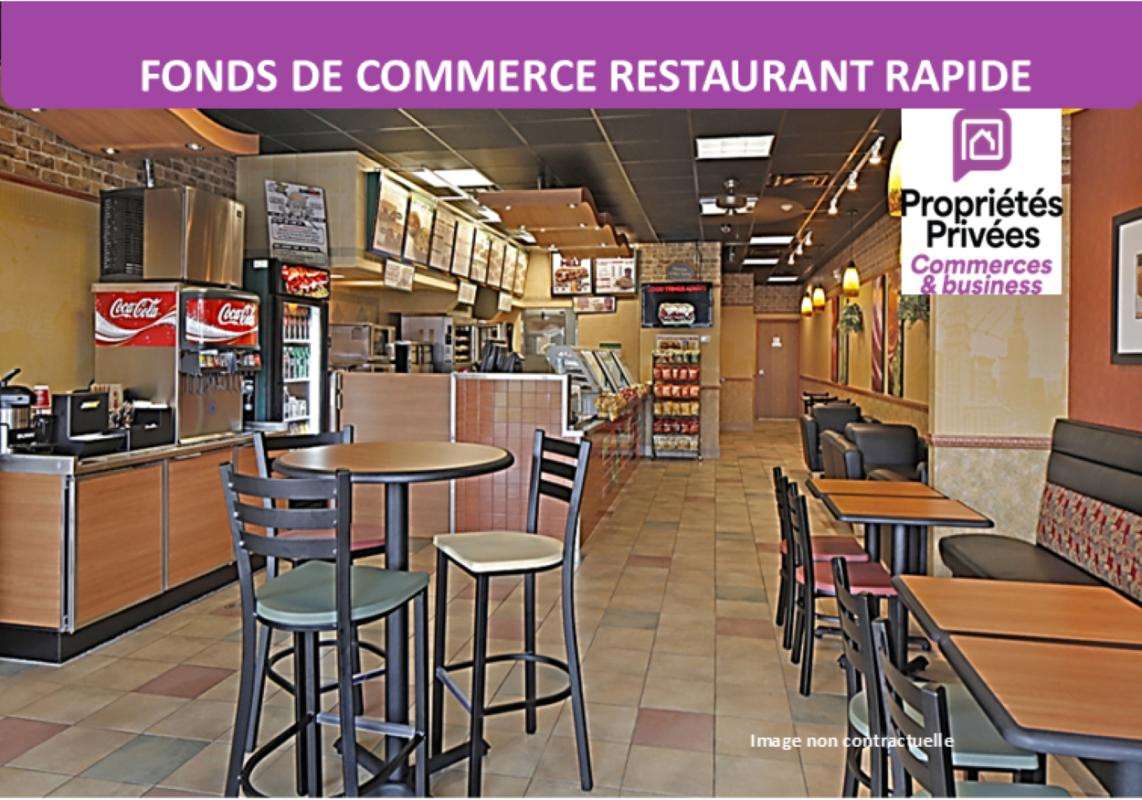 Cède snack restauration rapide 90m² Rouen centre